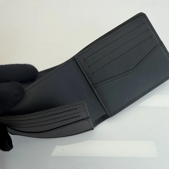 Louis Vuitton Black Infini Damier Graphite Bi-Fold Multiple Wallet - Picture 8 of 9